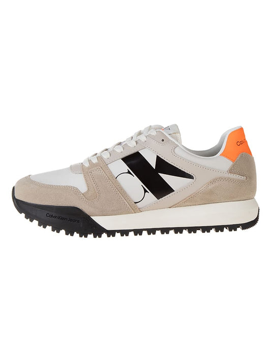 Calvin Klein Leather Sneaker Cream / Beige / Orange Men