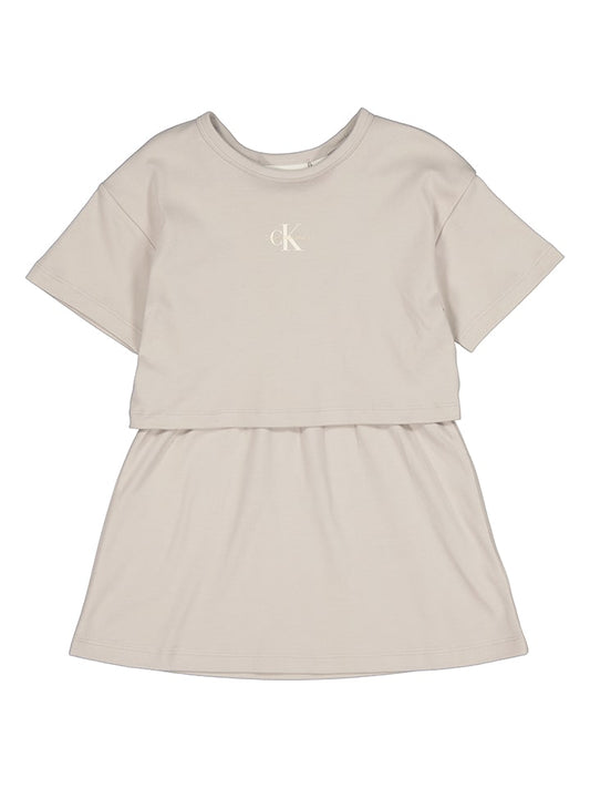 Calvin Klein Dress Beige Kids