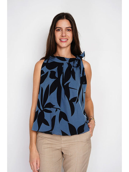 William de Faye Top Blue / Black Women