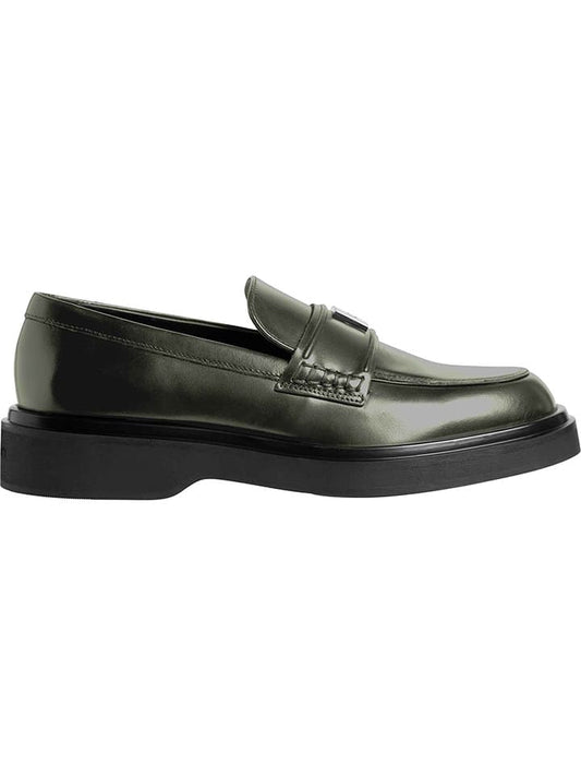 Calvin Klein Leather Moccasins Green Women
