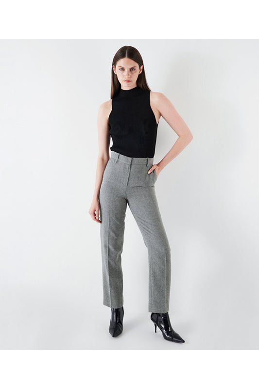 İpekyol Straight Cut Trousers Gray Women