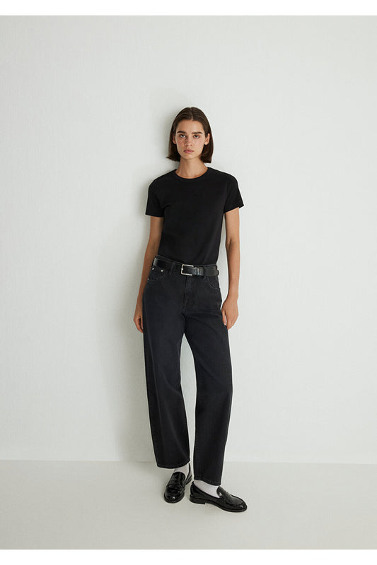 Mavi Leila Real Blue Gray Smoke Jean Trousers Anthracite Women