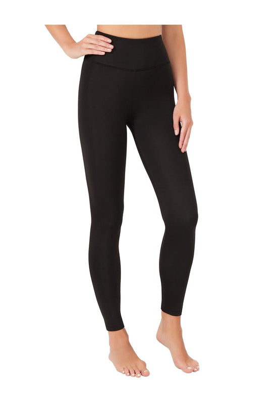 Los Ojos Black High Waist Sports Tights Basics Basic Black Women