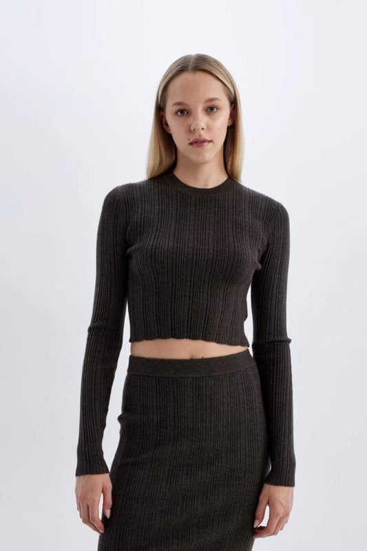 DeFacto Women's Sweater Gray Women