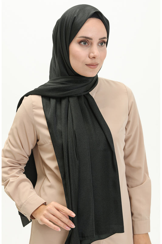 sefamerve Dark Emerald Green Crystal Shawl
