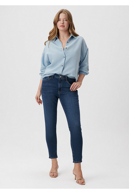 Mavi Marlie Everyday Dark Jeans Navy Blue Women