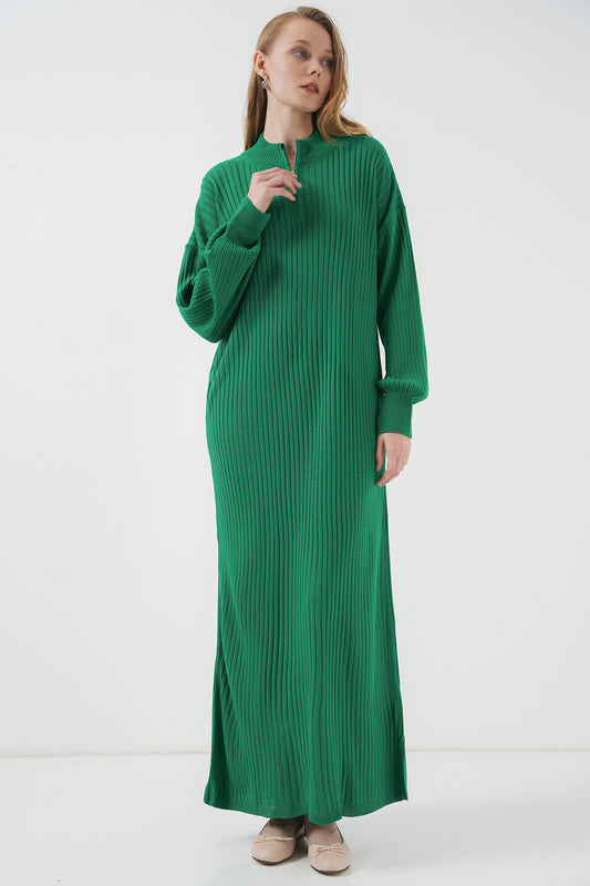 Bigdart Full-length Knitted Dress - Green Women