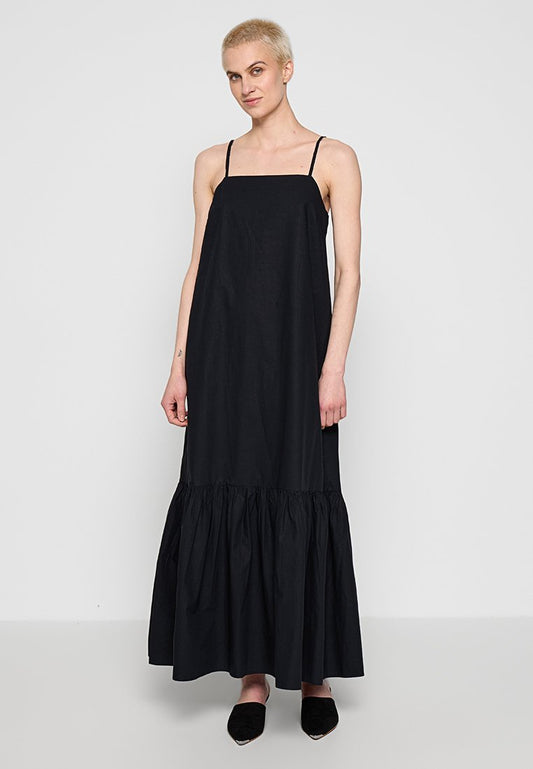 Selected SLFZSTINNA MAXI STRAP DRESS Black (ZZO30UC29-Q00) Women