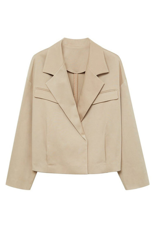 Violeta by Mango Jacket revers Beige (VM421G0A7-B11) Women