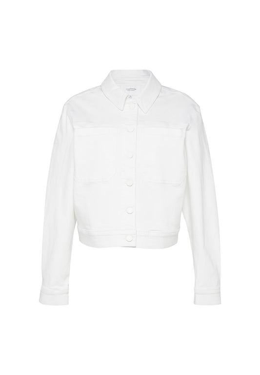 comma casual identity Weiche Denim Jacket White (C1E21U04S-A11) Women