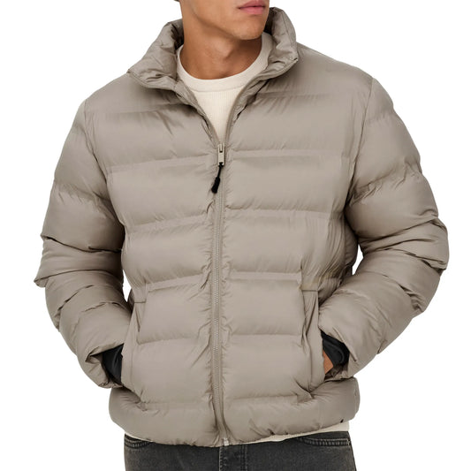 Only & Sons Union Seamless Life Puffer Jacket (22034834-DESERTTAUPE) Men