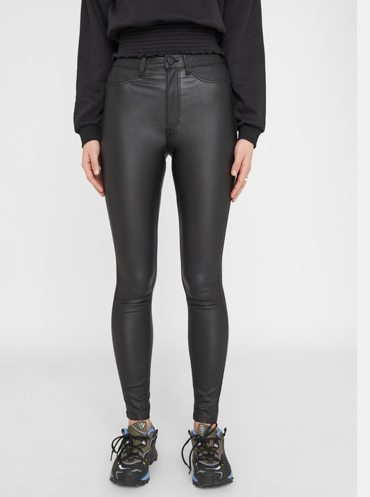 Noisy May Leather Skinny Fit Pants Callie Black (27012746-691705) Women
