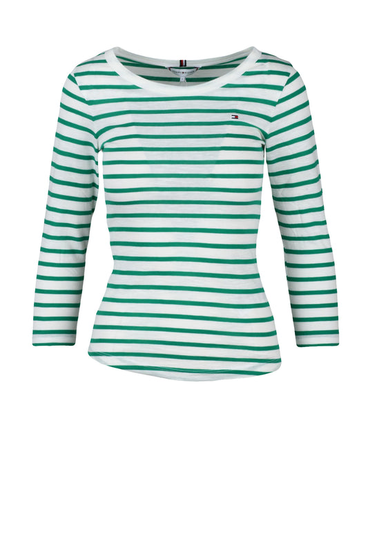 TOMMY HILFIGER t-shirt WHITE/GREEN (260063-1107) Women