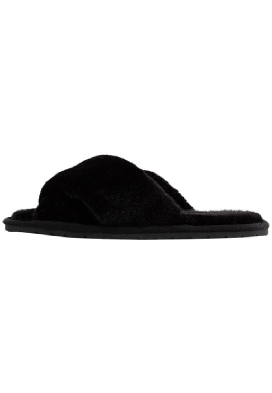 Bianco BIAGLORIA Cross Slide Fur Black (ZZO1R5K02-Q00) Women