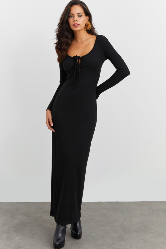 Cool & Sexy Women's Black Camisole Maxi Dress Women