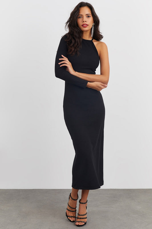 Cool & Sexy Women's Black Single Sleeve Camisole Dress Women