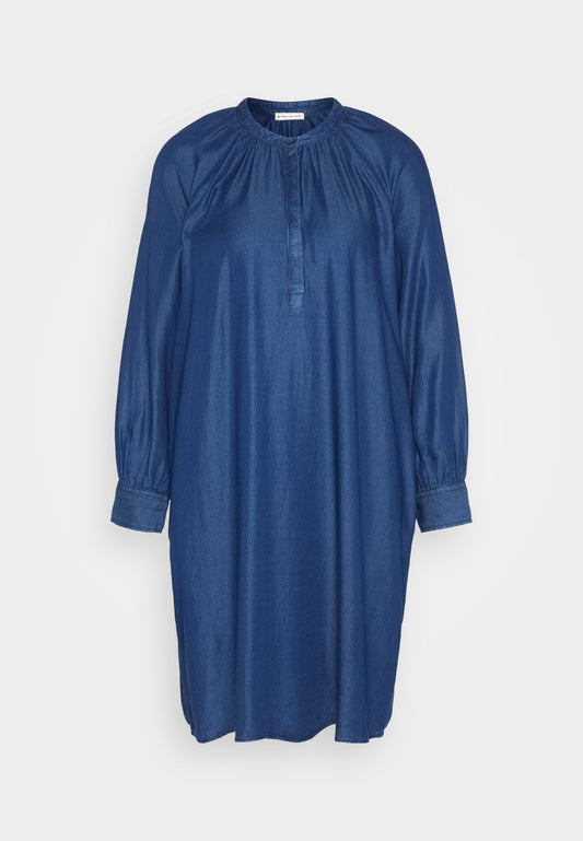 TOM TAILOR feminine dress denim look Dark-Blue Denim (TO221C0Q0-K11) Women