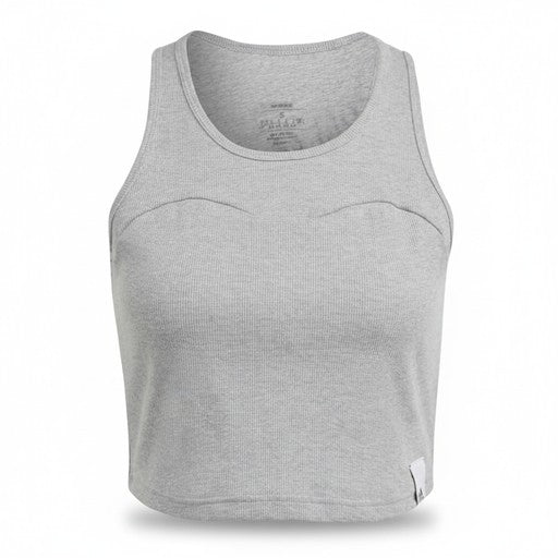 Adidas Organic Cotton Ribbed Tank Grey (IC9450-GREY), Women