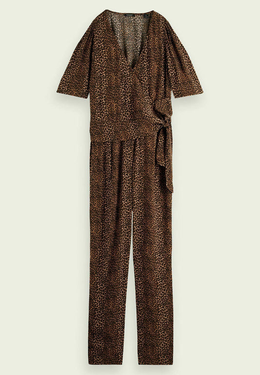 Scotch & Soda Printed wrap-closure jumpsuit (SC321T019-O11) Women