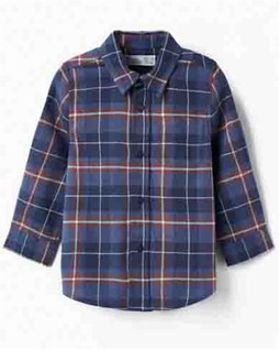 Zippy Ls Shirt Flannel Dark Blue (31056051006) Kids