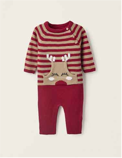 Zippy Nb Knit Overall Xmas Red (31066822040) Kids