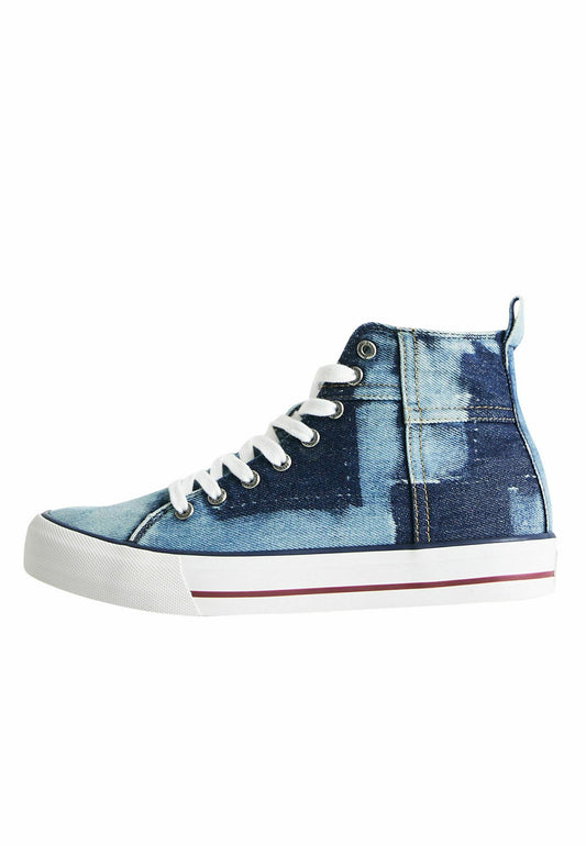 Desigual Denim high-top sneakers Blue (DE111A082-K11) Women