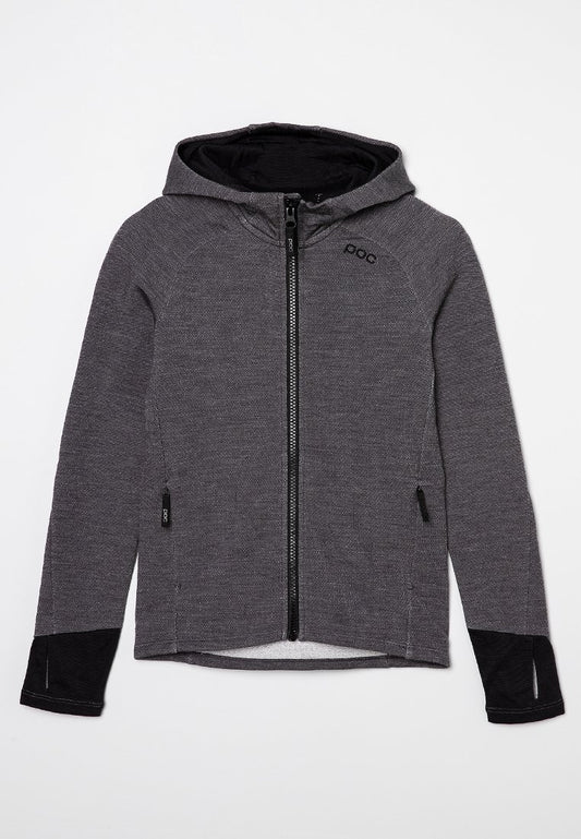 POC Merino Zip Hood Jr Mottled Grey (ZZO2U0X71-C00) Kids