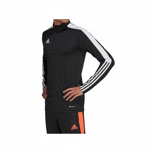Adidas Tiro Quarter-Zip Training Top Black White (HU0326-BLACK_WHITE), Men