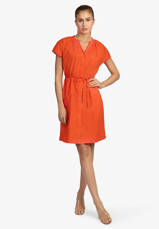 Apart woven dress Coral (ZZO2HQB07-G00) Women