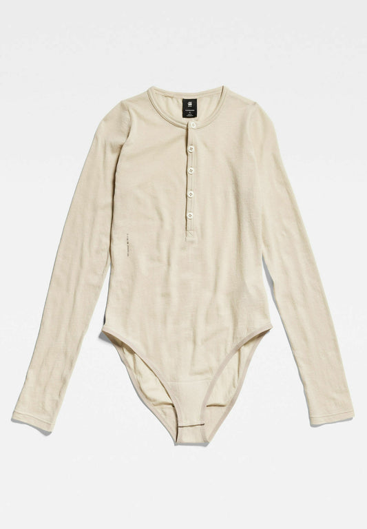 G-STAR Henley body slim l\s wmn Brown (GS121D112-O11) Women