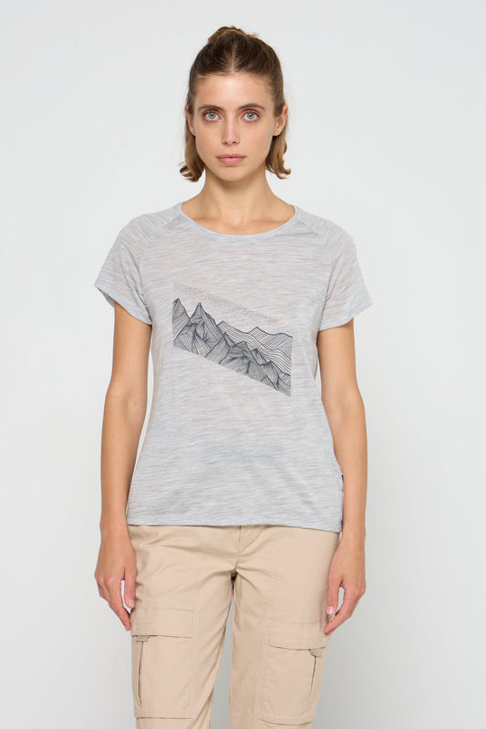 ODLO T shirt crew neck s/s CONCORD Grey (ZZO1D9JAU-C00) Women