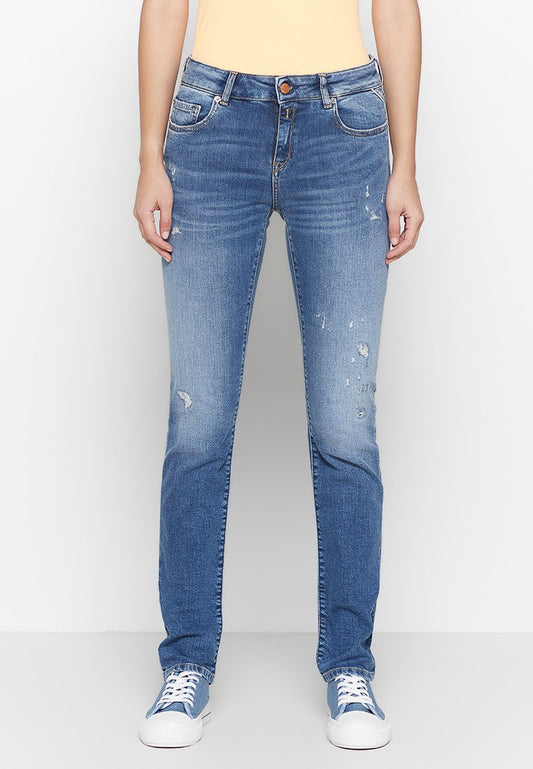 Replay FAABY Pants Blue (ZZO1YBS58-K00) Women