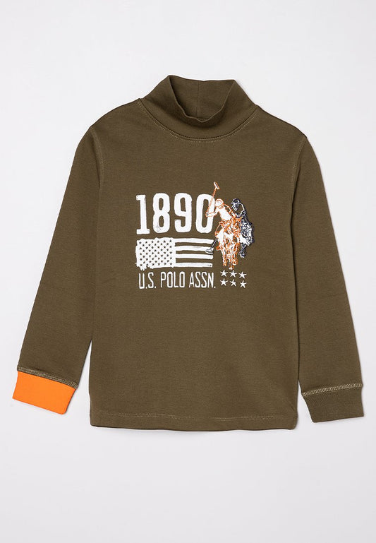 U.S. Polo Assn. TAFT 000383 C6HB Green (ZZO2NC612-M00) Kids