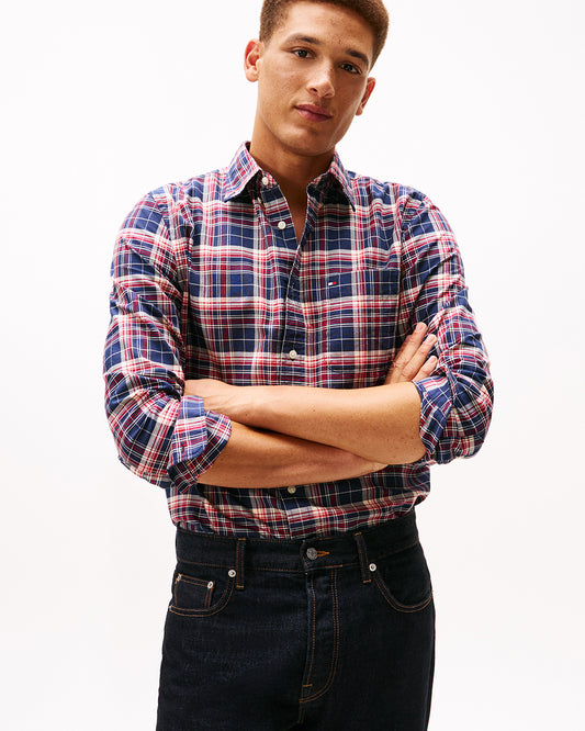 Tommy Hilfiger Oxford Shirt Pitch Blue / Check (425061) Men