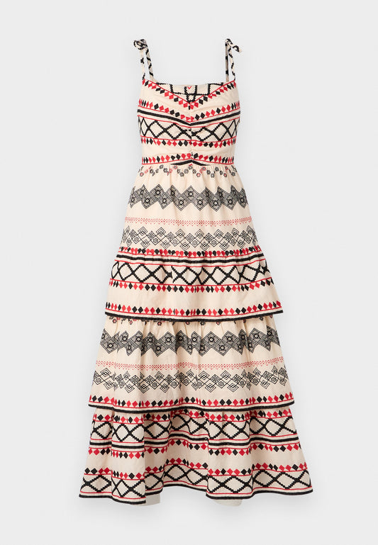 Stefanel EMBROIDERED ECRU Off-White (ZZO2NA647-J00) Women