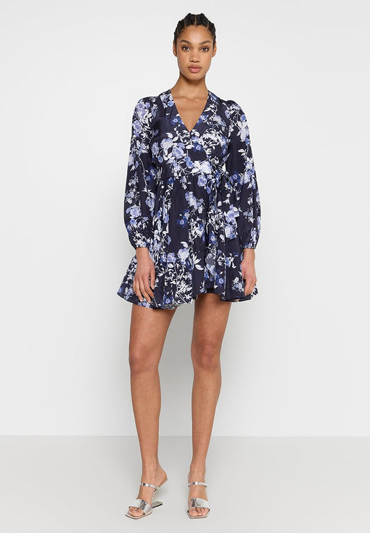 MARCIANO BY GUESS PETAL POSE WRAP DRESS Blue (ZZO2N2K55-K00) Women