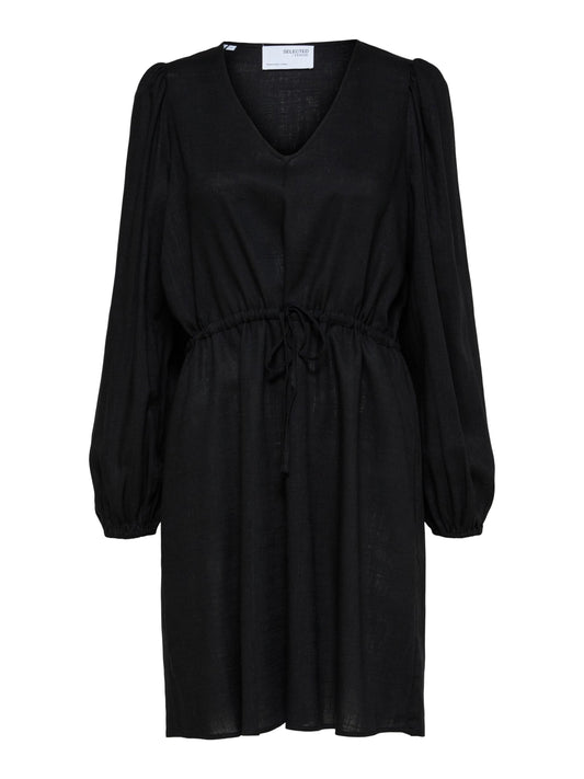 Selected Femme SLFVIVA  LS SHORT LINEN DRESS B (9326609) Women