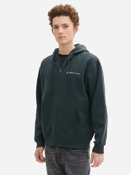 Tom Tailor Men streetwear sweatshirts (1038737_dark green)