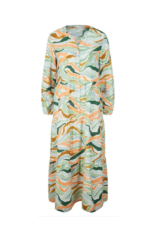 TOM TAILOR Kleider  Maxi-Kleid mit Volants Women