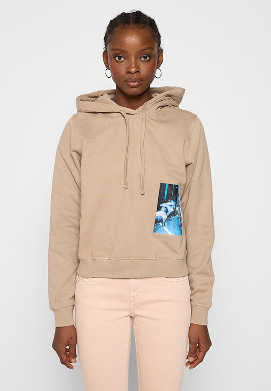 Diesel F-REGGY-HOOD-L2 FELPA Sand (ZZO2U47AB-B00) Women