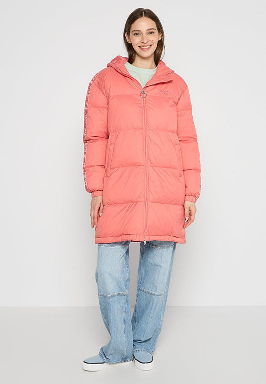 Fila BERISLAV long padded coat Coral (ZZO2JMH17-J00) Women