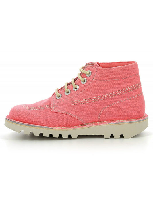 Kickers Ankle Boots Toile Kick Hi Light Pink (KI111N09V-J11) Women