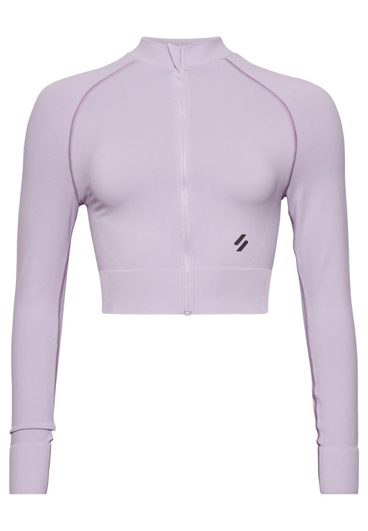 SPORT Seamless Zip Through Mid Layer Top Women