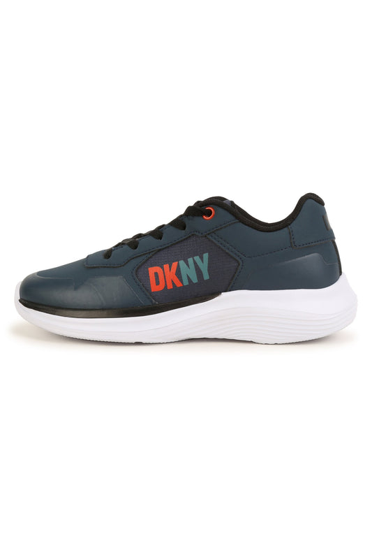 DKNY Baskets à lacets avec logo Blue (DK114D00A-K11) Kids