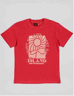 Losan Ss Tshirt Jersey Dark Red (51023087015) Kids