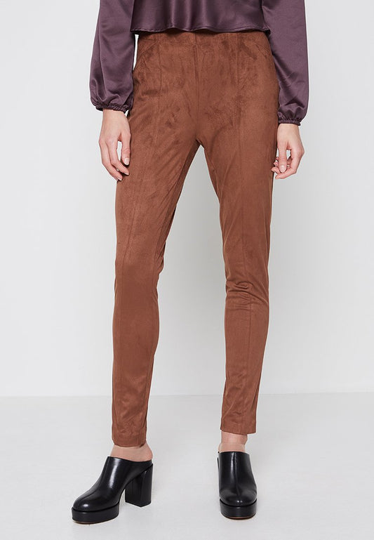 ONLY ONLCINDY FAUX SUEDE LEGGING OT W Brown (ZZO1T1K34-T00) Women