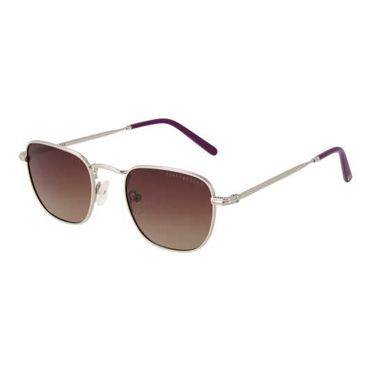 Funky Buddha Rectangle Sunglasses Silver (25002921) Unisex