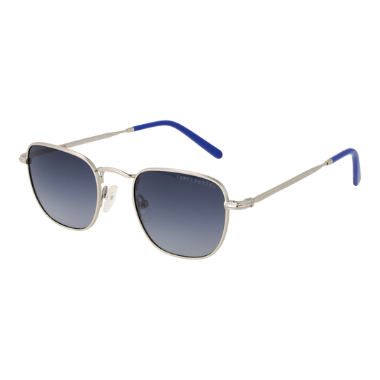 Funky Buddha Rectangle Sunglasses Silver (25002922) Unisex