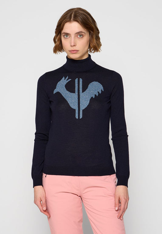 Rossignol RLLWO05 W CLASSIC ROLL NECK Dark Blue (ZZO2R4316-K00) Women