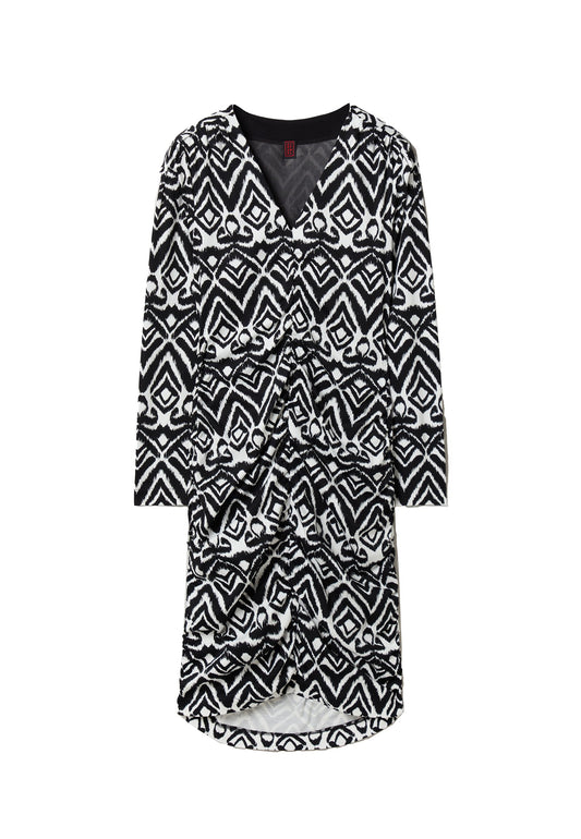 Traditional print short dress. Women